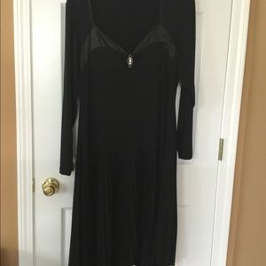 Black Dress with Pleats